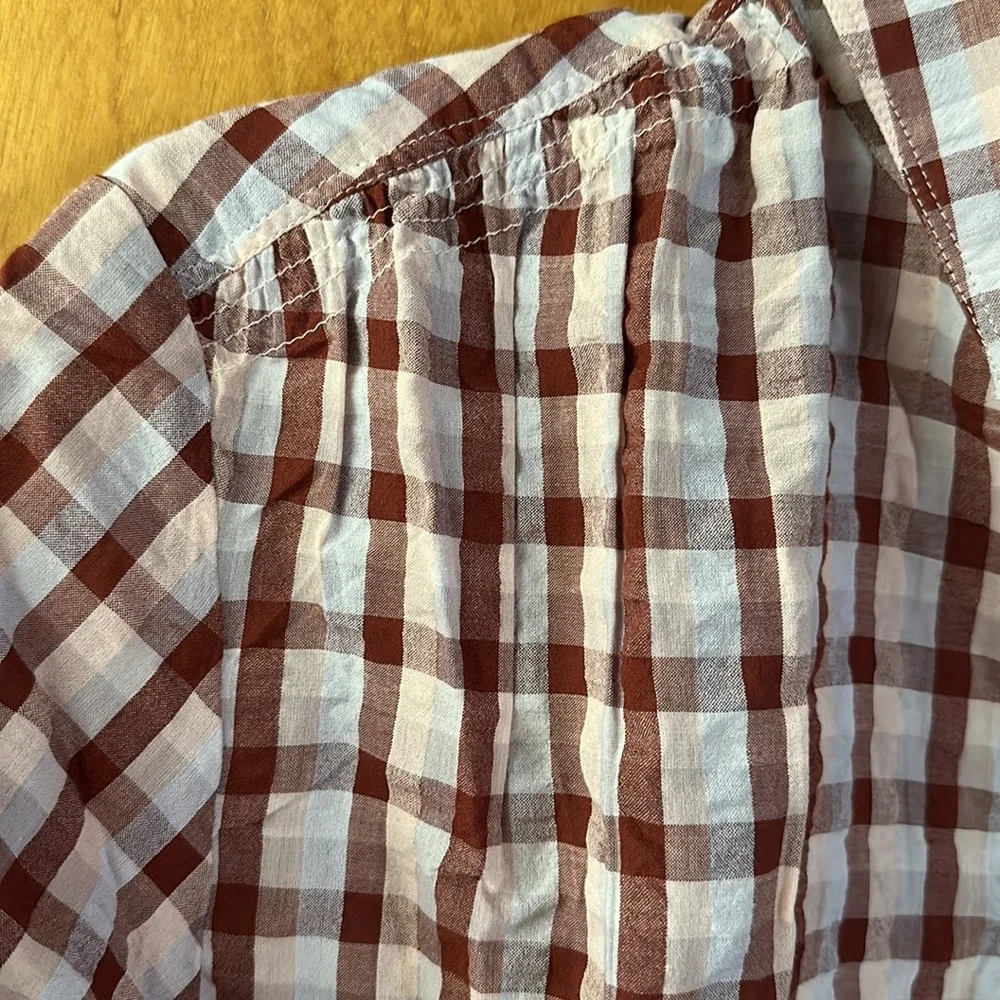 NWT Madewell Seersucker Baybrook Shirt in Plaid, Size S - Picture 12 of 16